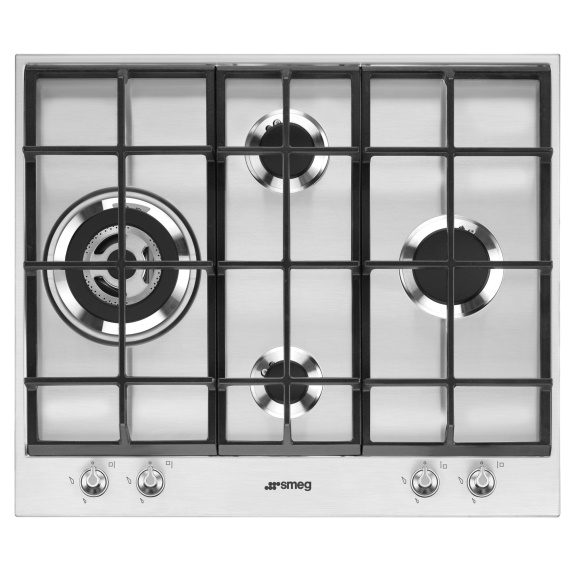 Smeg Linea 60cm 4 Burner Natural Gas Cooktop Stainless Steel PX164LAU